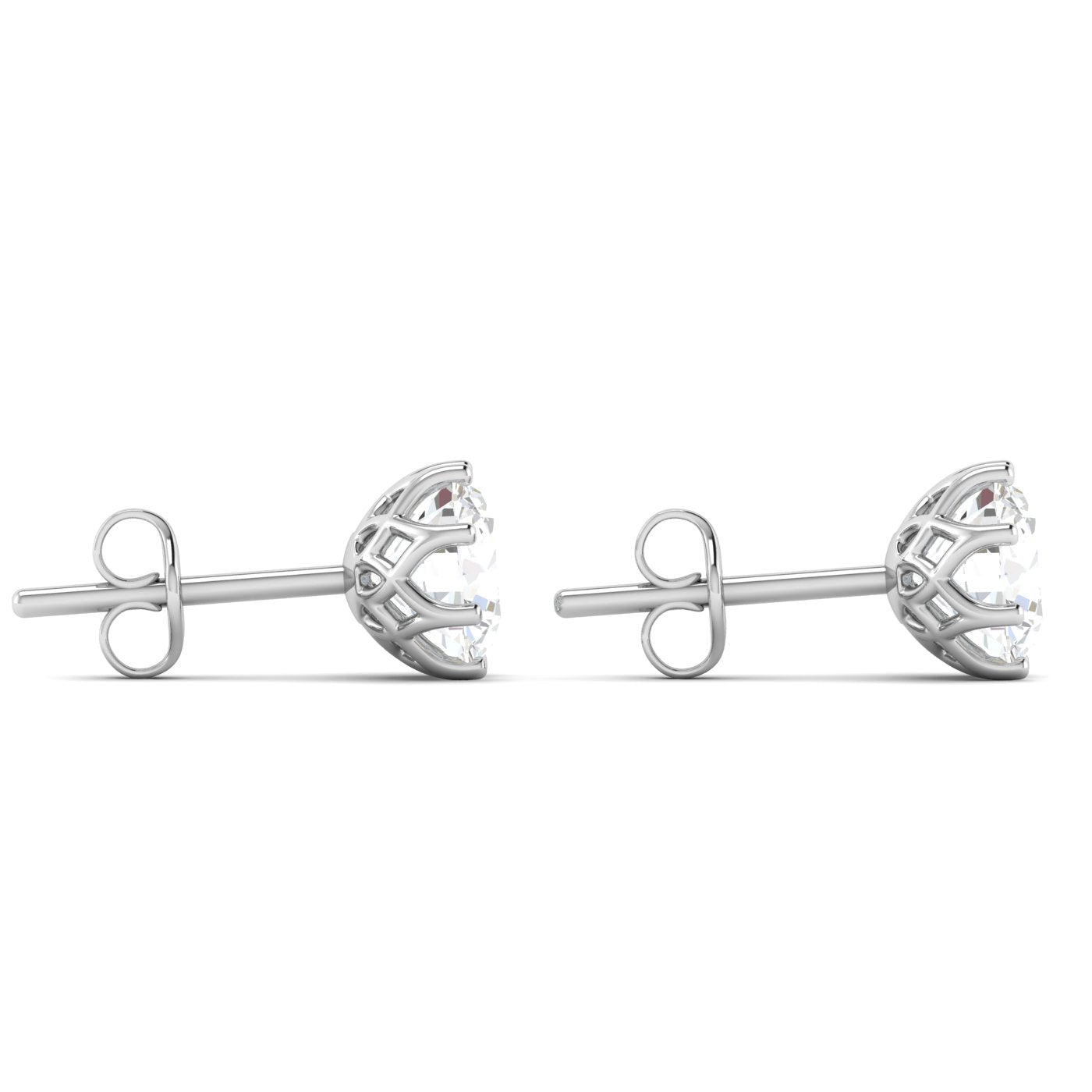 Silver Petal Stud