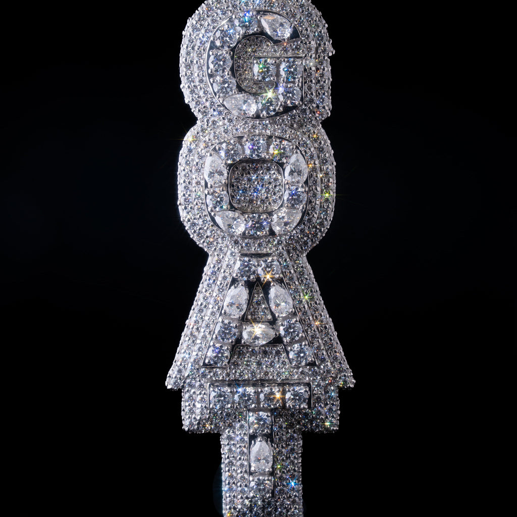 Large Vertical Pendant | Exotic Cut
