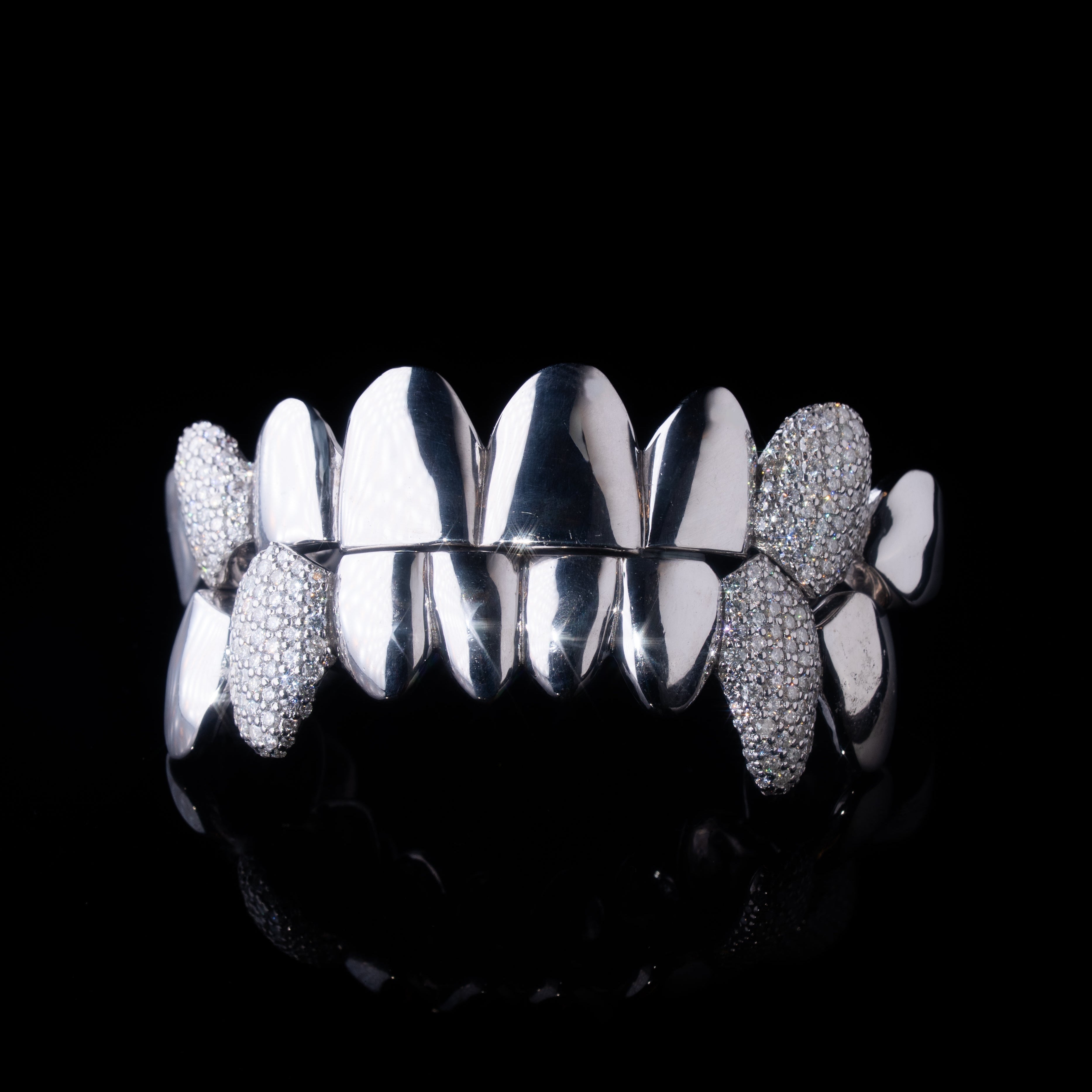 16 Plain Set | 4 Canines Iced Out