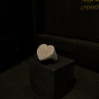 2 Tone Heart Ring 925 Sterling Silver